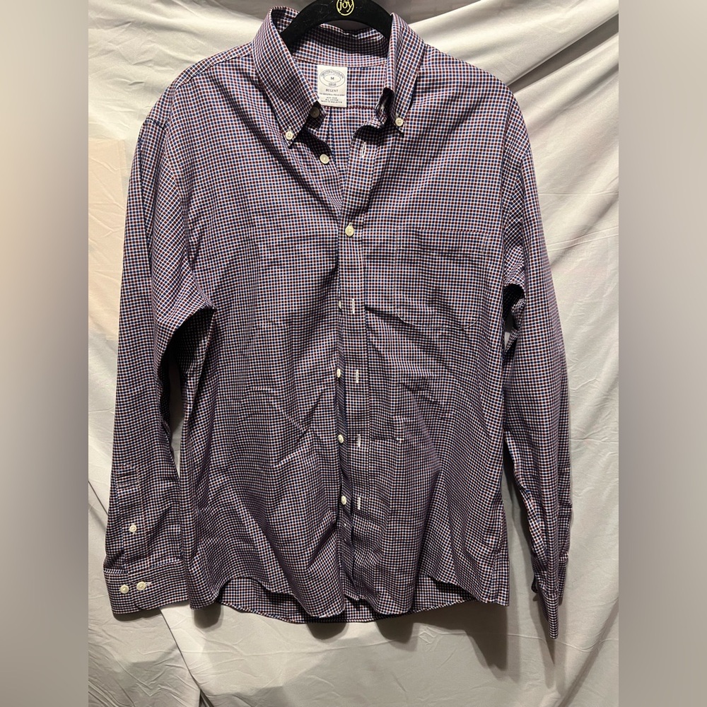 Brooks Brothers Red and Blue Checkered Button Down Shirt